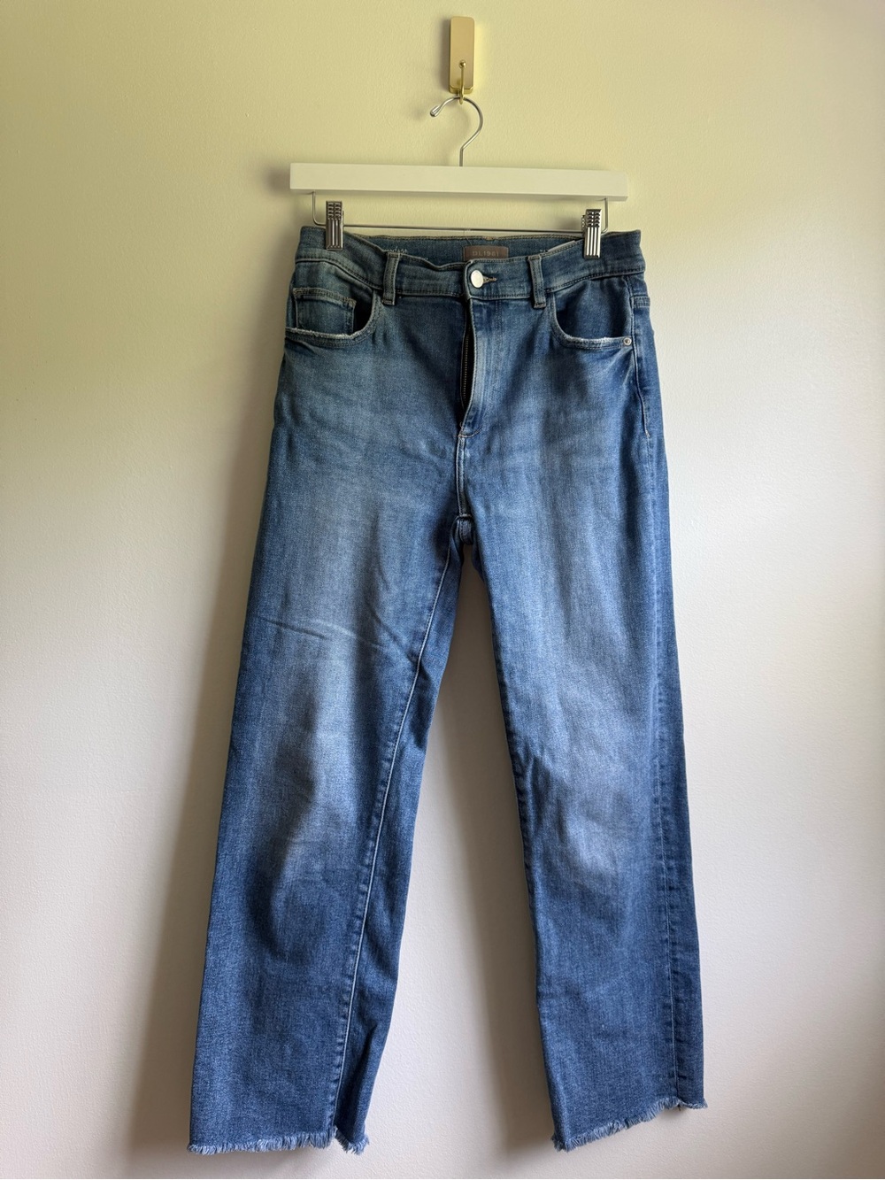 DL 1961 raw hem jeans